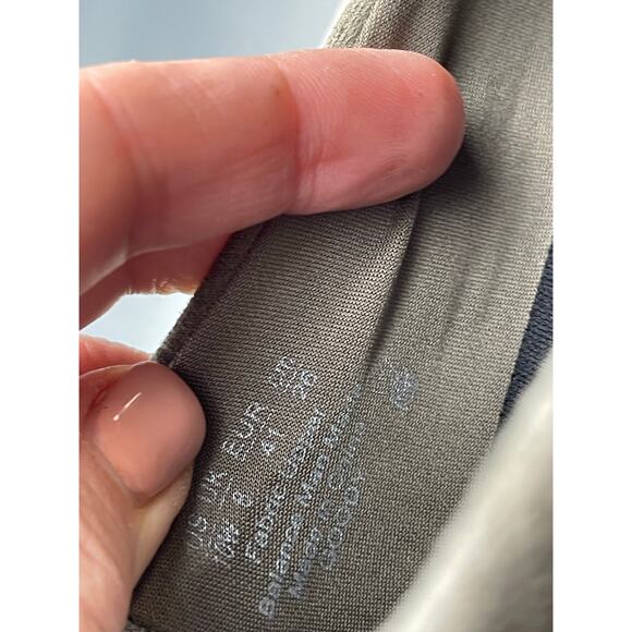 Women’s Fabric Olive color Bzees wedge flats, Size 10 - Picture 9 of 11